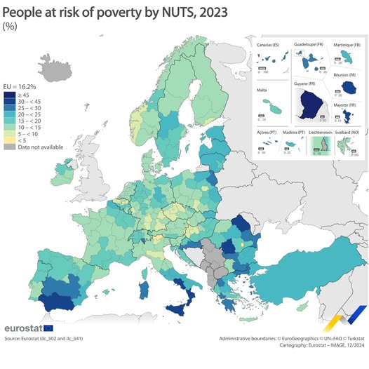 source: https://www.facebook.com/EurostatStatistics/posts/pfbid0PJdvQcFKK2aQrQXV65qfNEvEv1NQnE95frjmq15bcek2yJytNiE9xKX9vCW6abwcl